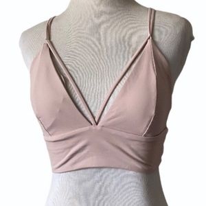 Lululemon | pale pink sports bra size 10